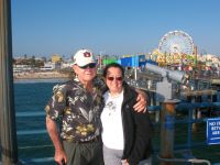 Gilbert & Judy on the Santa Monica Pier.